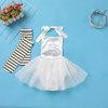 Newborn Baby Ghost Costume: Toddler Halloween Costumes Girls Ghost Romper Dress Up with Socks Infant My First Halloween Outfit Kids Cosplay October Themed Birthday Photoshoot White Ghost 6-12 Months