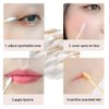 Fcozpjk 200PCS Pointed Tip Cotton Swabs, Precision Tip Cotton Swabs with Wooden Sticks, Double Side Cotton Buds for Makeup, Personal Care, Nail Polish Clean Up Tool, Nail Polish Corrector Swabs