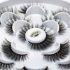 DYSILK Mink Lashes Fluffy Eyelashes - False Eyelashes 7 Pairs Lashes Natural Look Fluffy Lashes Strip Lashes 6D Lashes Pack Long Lashes Mink Eyelashes Reusable Eye Lashes |004