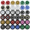 BrickBounty 1/64 Wheels & Tires for 1/64 Scale Cars (10 Sets Packaging), Random Color Rims Tires Set for 1/64 Scale Toy Cars