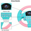 VINGVO Toy Steering Wheel, Simulated Driving Controller Electric Early Learning Educational Sounding Toy Pretend Driving Seat Toys for Children Boys and Girls, Kids Interactive Toys,