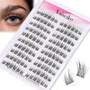 Natural Lash Clusters Wispy DIY Eyelash Clusters 120 pcs Cluster Lash Extensions C Curl Individual Lashes 10-16mm Mix Length Natural Look Lashes Clusters