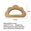 5pcs Natural Wood Cloud Shape Teether Toys DIY Teething Necklace Cute Animal Pendant Nursing Soothing Accessories (Cloud 5pcs)