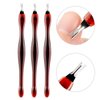 3Pcs Professional Cuticle Trimmer Cuticle Pusher Cuticle Knife Remover Dead Skin Practical Nail Art Tools