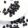 DIYOVNAK 100-Piece Pack of 0.39inch/1cm Hair Claws Clips - Plastic Mini Hairpins for Women & Girls - Hair Accessories & Gifts - Hair Clip Clamp (100 pieces-black)