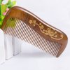 Breezelike Wooden Hair Comb - Fine Tooth Wood Comb for Women - No Static Natural Detangling Sandalwood Comb