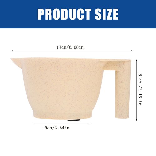 MERRYHAPY 2 Pcs Portable Hair Dye Mixing Bowls with Handle Tint Bowls for Hair Salon Home Use for Color Mixing with Hair Dye Brush and Bowl
