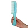 Allegro Comb 1004 Wide Tooth Detangling Hair Combs For Women, Stylists & Curly Hair Teasing Comb Mens Comb 1 Piece. (Baby Blue)