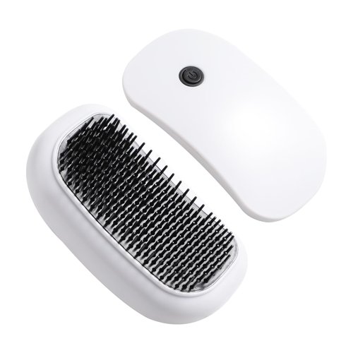 BS-MALL Scalp Massage Comb Electric Massage Brush Portable Hair Comb White Home Spa for Head White