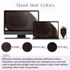 TESSHAIR Hair Toppers Pieces for Women Real Human Hair, Upgraded 7 * 13cm Silk Base Clip in Hair Extensions Hair Toppers Wiglets Hairpieces for Thining Hair Women Short Hair, No Bangs 12 Inch #1B