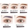 AddFavor Eyebrow Pencil Waterproof Eyebrow Definer Pencil with Brush for Women Makeup, Light Brown Brow Pencil, 5 Count