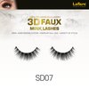 Laflare Silk Lashes 3D FAUX MINK Eyelashes, Light, Reusable, Handmade, Natural Looking, Professional Easy to Apply Eyelashes in a Knitted Style2-3 PACKS BUNDLE SPECIAL (3, SD07)