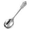 KEAWELL Gorgeous Round Soup Spoon, Set of 4, 18/10 Stainless Steel, Luxury Bouillon Spoon, Dishwasher Safe, Fine Mirror Polished (Silver)