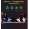 6 Pack Mobile Phone Gaming Finger Sleeves, Nuozme Finger Sleeves Compatible with All Touchscreen Devices, 0.15mm Superconducting Nanofibers, Smooth Feel, Anti-Sweat, Extremely Thin, Red Edge