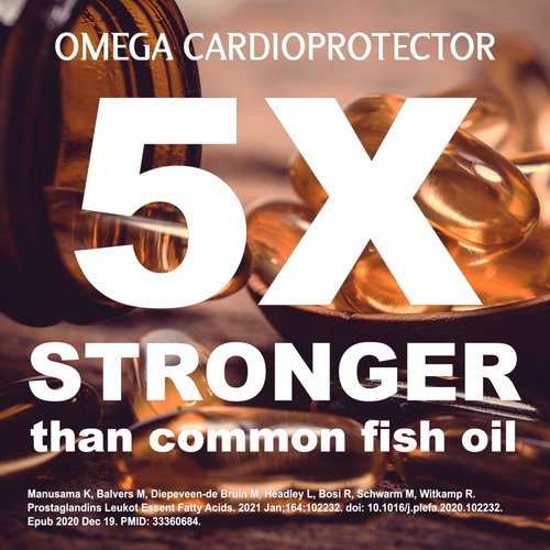 Thrivous Omega - Enhance Heart Function & Circulation - 5X Stronger Than Fish Oil - Advanced Geroprotector Supplement: Omega 3 Lysine Complex EPA DHA, Odorless Garlic, Pine Bark - 60 Capsules