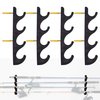 YYST Horizontal Fishing Rod Storage Rack Holder Wall Mount W Screws - No Fishing Rod- to Hold 8 Fishing Rods