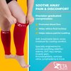 Zeta Wear Plus Size Leg Sleeve Support Socks - The Wide Calf Compression Sleeve Women Love for Its Amazing Fit, Cotton-Rich Comfort, Graduated Compression & Soothing Relief, 1 Pair, Size 3XL, Gray