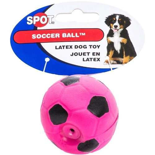 6 Pack Latex Soccer Ball, Assorted Colors, Toys for Small Dogs and Puppies (Size: 2 Inch)