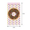 TINYMILLS Donuts Birthday Party Favor Set (12 multi-point pencils, 12 self-inking stampers, 12 sticker sheets, 12 small spiral notepads) Donuts party supplies party favor favor stuffers