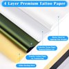 50 Sheets Tattoo Transfer Paper, Cridoz Tattoo Stencil Paper for Tattooing, Transfer Paper for Tattooing, A4 Size 8 1/4" x 11 3/4"