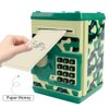 Brekya Mini ATM Piggy Bank Security Machine Best Gift for Kids,Electronic Code Piggy Bank Money Counter Safe Box Coin Bank for Boys Girls Password Lock (Camouflage Green)