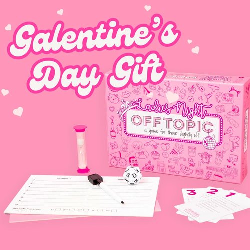 OFF TOPIC Galentine's Day Party Game - Fun Ladies Night Board Game - Girls Night Gift for Friends