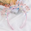 Canitor Princess Headband for Women Girls - Crown Tiara Happy Birthday Party Decorations Dress Up Gifts 4-6