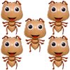 HORUIUS Ant Balloon Ant Foil Mylar Balloons for Baby Shower Kids' Boys Garden Insect Animals Theme Birthday Party Supplies Decorations 32 inch 5PCS