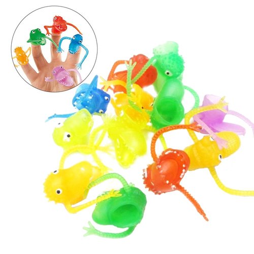 TOYMYTOY 10Pcs Monster Finger Cool for Kids Great Party Favors Fun Toys Puppet Show Random Style
