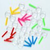 Elcoho 30 Pack Plastic Magnifying Glasses Colorful Magnifying Glasses Party Favors with a Storage Bag, 5 Colors