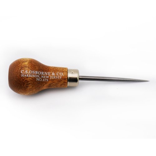 C.S. Osborne Scratch Awl #478 (3-7/8 Long) Leather Tools Made In USA