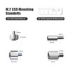 30PC M.2 Nvme SSD Screw Kit, M.2 Standoff and Mounting Screws for Asus ASRock Gigabyte MSI Motherboard & Nvme SSD, for Laptop PC Repair & DIY