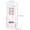 Anderic Ceiling Fan Remote Control Kit Universal for 3-Speed Fans with Fan Timer and Light Control 3-Speeds, Compact Receiver 63T-AC83T-KIT