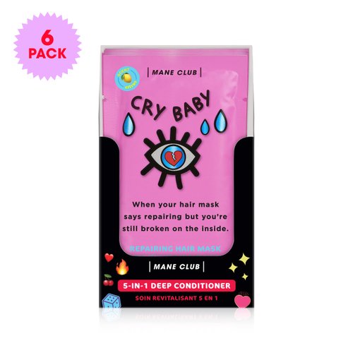 MANE CLUB Cry Baby Deep Conditioner, cruelty free, vegan, no sulfates or parabens — Pack of 6