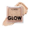 LAMEL Glow Highlighter: Face Make Up & Contour Palette in Deep, Vibrant Colors - Natural Shimmer - Compact Size & Perfect for Travel - Cruelty Free - 3.8gr/0.13 oz 402 (Sun)