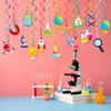 Generic Science Swirl 30 Pack Science Party Decoration Scientist Lab Theme Birthday Supplies Hanging Swirl Spiral Streamers (Science)