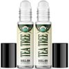 Healing Solutions HSO - Organic Tea Tree Essential Oil Roll On (2 Pack) USDA Certified, Set for Sleep, Body Oil for Skin