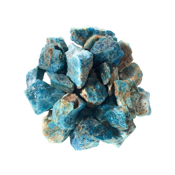 Hypnotic Gems Materials: 1/2 lb Bulk Rough Apatite Stones from Madagascar - Raw Natural Crystals for Cabbing, Cutting, Lapidary, Tumbling, Polishing, Wire Wrapping, Wicca and Reiki Crystal Healing