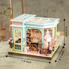 FLYNOVA DIY Miniature House Kit,Tailor Shop Dollhouse with Furniture & LED,Adults Teens Mini House Building Kit,3D Wooden Crafts Tiny House Model,Xmas Birthday Gifts Home Table Decor,Friends Present
