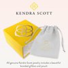 Kendra Scott Ari Heart Pendant Necklace for Women, Fashion Jewelry, 14k Gold-Plated Brass, Light Pink Drusy