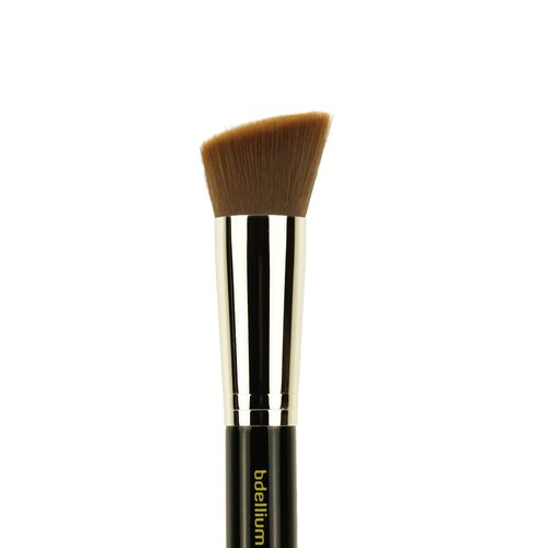 Bdellium Tools Professional Makeup Brush - Maestro Series 956 Slanted Precision Kabuki - With Soft Synthetic Fibers, For Perfect Complexion (Black, 1pc)