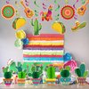 24PCS Mexican Fiesta Decorations Cino De Mayo Hanging Swirl Décor for Taco Twosday Birthday Taco Party Mexican Fiesta Party Supplies Boys Girls Baby Shower Favors