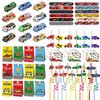 XIPEGPA Race Car Party Favors Set Race Cars Keychains Slap Bracelet DIY Stickers Straws Car Bags for Kids Race Car Themed Birthday Party Supplies Goodie Bag Fillers (Race Car)