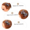 Holibanna Rhinestone Bow Hair Clip with Crystals - Bridal Bowknot Ponytail Clamp, Exquisite Decor for Women