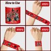 YYMYMGJ 48PCS Rock and Roll Party Favors Slap Bracelets Wristbands Rock Star Party Decorations Supplies for 80s 90s Born to Rock Rock Fake Musician Guitar Rap Theme Party