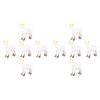 YARNOW 10 Pcs Mini Goats Figurines (Random Color) - High-end Sturdy PVC Material, Delicate Surface Treatment, Miniature Rural DIY Decoration, Bulk Plastic Goats Animal Figures