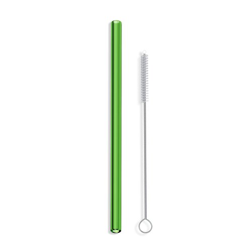 Hummingbird Glass Straws 9 inches x 9.5 mm Straight Reusable Straw Made with Pride in the USA (amber)
