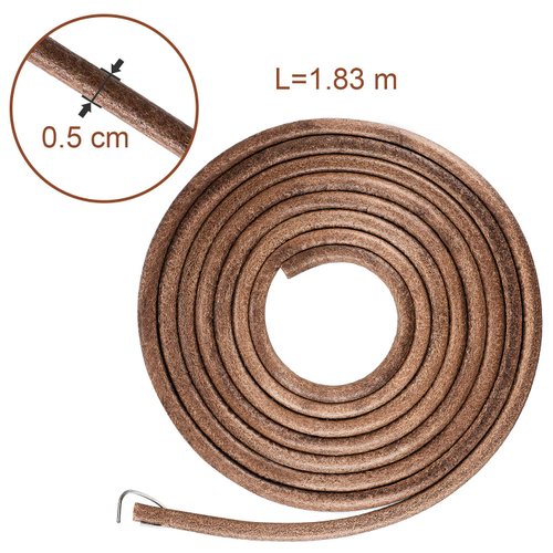 Norme 71 3/16 Sewing Machine Belt Leather Belt Treadle Parts with Hook Compatible with Singer/Jones Sewing Machine