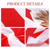 Tatuo 6 Pcs Red and White Round Circus Table Cloth 84 Inch Carnival Circus Tablecloths Striped Disposable Plastic Table Cover for Birthday Party Fiesta Theme Decorations Supplies