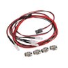 ShareGoo 4Leds LED Light Headlights Taillight Kit Accessories Compatible with Traxxas HSP Tamiya Redcat RC4WD Axial SCX10 RC Car Truck Tank Crawler(2 Red +2 White)